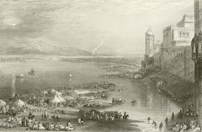 Pielgrzymi na świętym targu w Hurdwar autorstwa Joseph Mallord William Turner