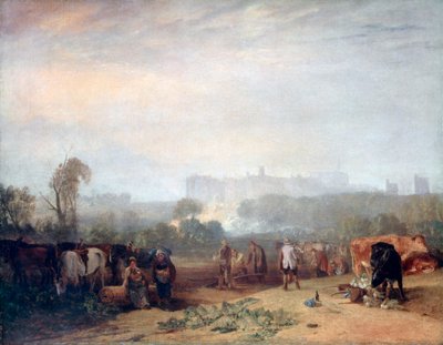 Zaoranie rzepy w pobliżu Slough, `Windsor, ok. 1809 r. autorstwa Joseph Mallord William Turner