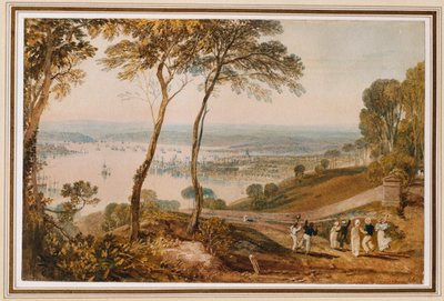 Dok Plymouth, z okolic Mount Edgecumbe autorstwa Joseph Mallord William Turner