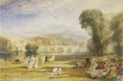 Richmond Hill and Bridge, Surrey, ok. 1831 (akwarela na papierze) autorstwa Joseph Mallord William Turner