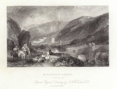 Opactwo Rievaulx w Yorkshire autorstwa Joseph Mallord William Turner