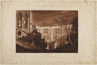 Opactwo Rievaulx, Yorkshire autorstwa Joseph Mallord William Turner