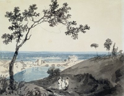 Rzym, wg Richarda Wilsona (1714-82) (ołówek i akwarela na papierze) autorstwa Joseph Mallord William Turner