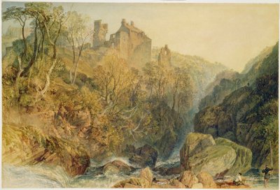 Zamek Rosslyn, Midlothian (akwarela i gwasz na papierze) autorstwa Joseph Mallord William Turner