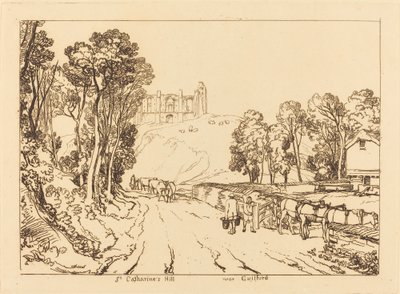 Wzgórze Świętej Katarzyny w pobliżu Guilford autorstwa Joseph Mallord William Turner