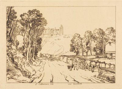Wzgórze świętej Katarzyny koło Guildford autorstwa Joseph Mallord William Turner