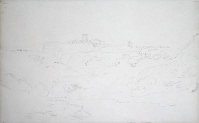 Zamek Scarborough, ok. 1801 (ołówek na papierze) autorstwa Joseph Mallord William Turner