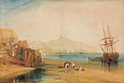 Scarborough, rano, chłopcy łapiący kraby, ok. godz. 1810 autorstwa Joseph Mallord William Turner