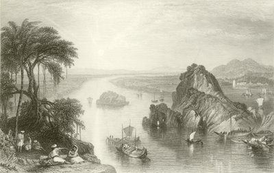 Scena w Colgong nad Gangesem autorstwa Joseph Mallord William Turner