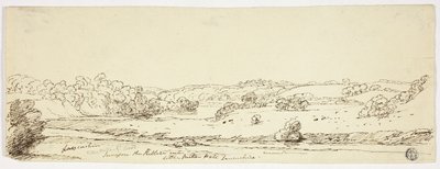 Sceny na Kibble w pobliżu Little Milton Hall, Lancashire autorstwa Joseph Mallord William Turner