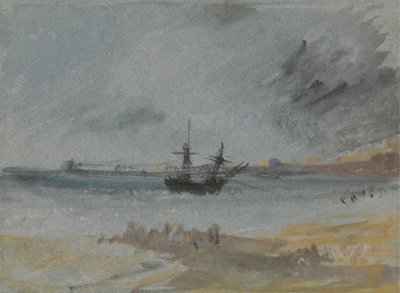 Statek na mieliźnie Brighton autorstwa Joseph Mallord William Turner