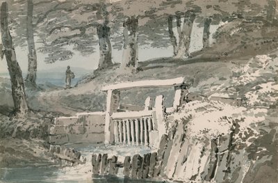 Śluza, Netley Abbey, Hampshire autorstwa Joseph Mallord William Turner