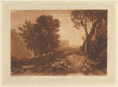 Samotność, czyli czytanie Magdalen Liber Studiorum, cz. XI, tabl. 53, 12 maja 1814 r. autorstwa Joseph Mallord William Turner