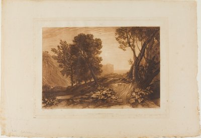 Samotność, tablica 53 z Księgi Studiów autorstwa Joseph Mallord William Turner