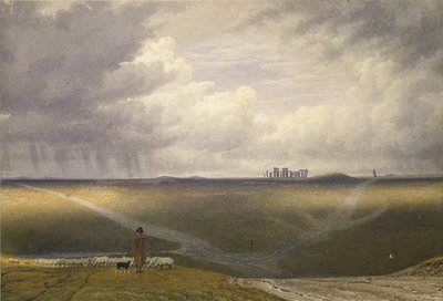 Stonehenge - pogodny dzień (akwarela na papierze) autorstwa Joseph Mallord William Turner