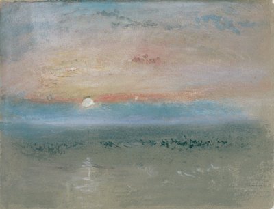 Zachód słońca, ok. 1830 (wc i gwasz na szarym papierze) autorstwa Joseph Mallord William Turner