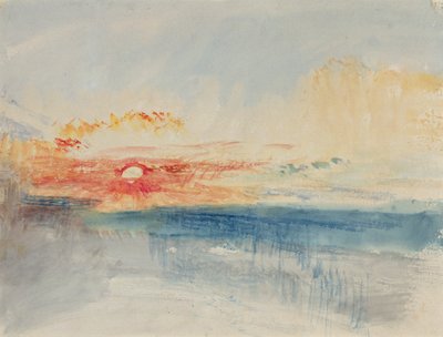 Zachód słońca, ok. 1845 (akwarela na papierze) autorstwa Joseph Mallord William Turner