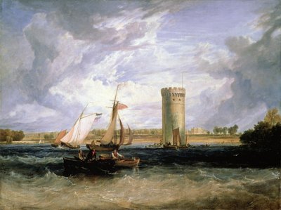 Tabley, siedziba Sir J.F. Leicester Bt.: Wietrzny dzień autorstwa Joseph Mallord William Turner