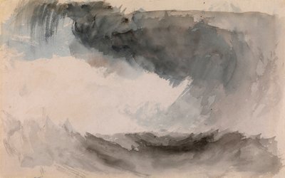 ""Tempete en mer"" (Sztorm na morzu) Aquarelle de Joseph Mallord William Turner (1775-1851) Wymiary 18,4x29,3 cm Kolekcja prywatna autorstwa Joseph Mallord William Turner