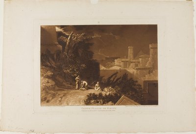 Dziesiąta Plaga Egipska, tablica 61 z Liber Studiorum autorstwa Joseph Mallord William Turner