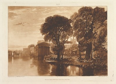 Alkowa, Isleworth Liber Studiorum, cz. XIII, tablica 63, 1 stycznia 1819. autorstwa Joseph Mallord William Turner
