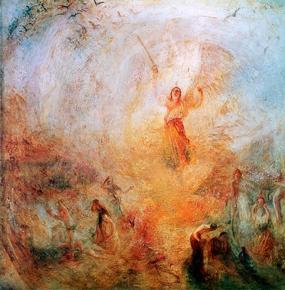 Anioł stojący w słońcu, 1846 autorstwa Joseph Mallord William Turner