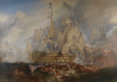 Bitwa pod Trafalgarem, 21 października 1805 r. autorstwa Joseph Mallord William Turner
