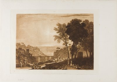 Most i Kozy, tablica 43 z LIber Studiorum autorstwa Joseph Mallord William Turner