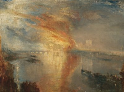 Spalenie Izb Lordów i Gmin, 16 października 1834, 1835 autorstwa Joseph Mallord William Turner