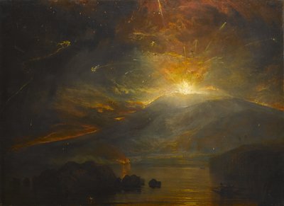 Wybuch gór Soufriere na wyspie św. Wincentego, 30 kwietnia 1812 r., 1815 r. autorstwa Joseph Mallord William Turner