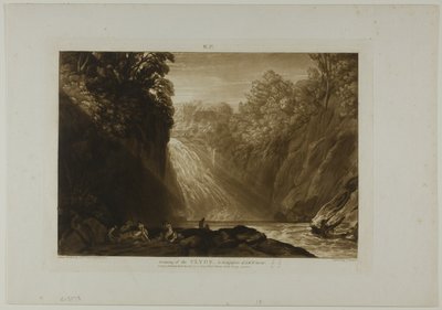 Upadek Clyde, płyta 18 z Liber Studiorum autorstwa Joseph Mallord William Turner
