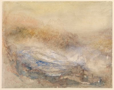 Wodospady Renu w Schaffhausen autorstwa Joseph Mallord William Turner