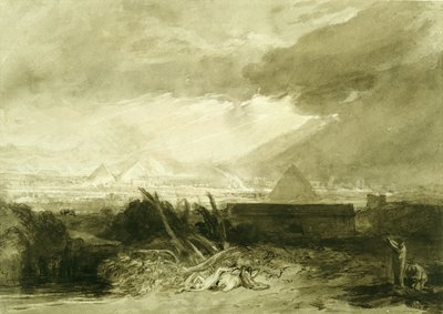 Piąta plaga egipska autorstwa Joseph Mallord William Turner