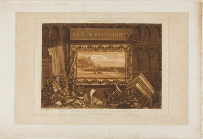 Frontyspis do Księgi Studiów autorstwa Joseph Mallord William Turner