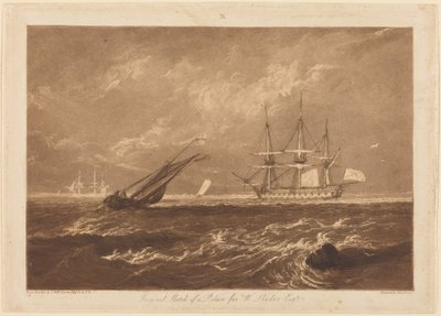 Scena morska Leader autorstwa Joseph Mallord William Turner