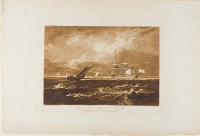 The Leader Sea Piece, płyta 20 z Liber Studiorum autorstwa Joseph Mallord William Turner