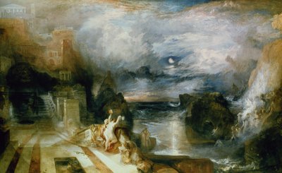 Rozstanie Bohatera i Leandra autorstwa Joseph Mallord William Turner