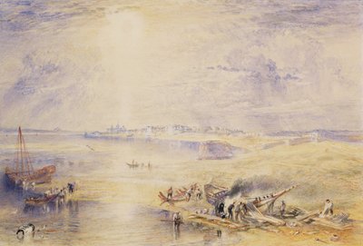 Morze Czerwone i Suez (wc na papierze) autorstwa Joseph Mallord William Turner