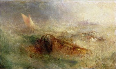 Burza, ok. 1840-45 (olej na płótnie) autorstwa Joseph Mallord William Turner