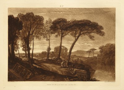 Świątynia Minerwy Medyki autorstwa Joseph Mallord William Turner