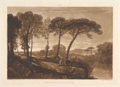 Świątynia Minerwy Medica Liber Studiorum, część V, tablica 23, 1 stycznia 1811 r. autorstwa Joseph Mallord William Turner