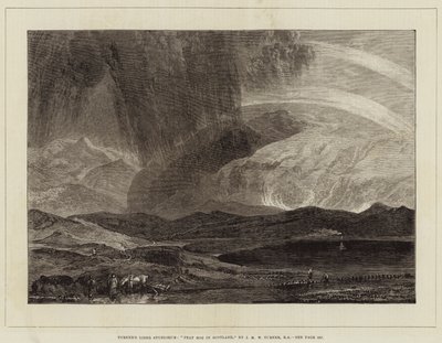 Liber Studiorum Turnera, torfowisko w Szkocji autorstwa Joseph Mallord William Turner