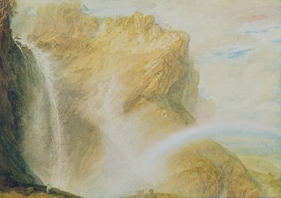 Górne Wodospady Reichenbach (akwarela na papierze) autorstwa Joseph Mallord William Turner