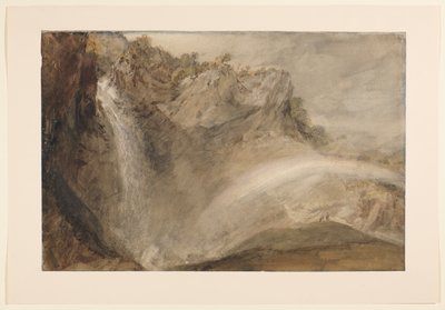 Górne wodospady Reichenbach, 1802 autorstwa Joseph Mallord William Turner