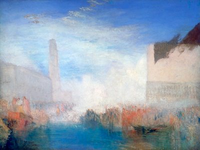 Wenecja, Piazzetta z Ceremonią Poślubienia Morza przez Dożów, ok. 1835 autorstwa Joseph Mallord William Turner