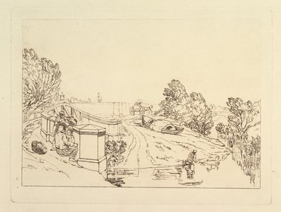 Zbieracze rzeżuchy wodnej Liber Studiorum, cz. XIII, 1819. autorstwa Joseph Mallord William Turner