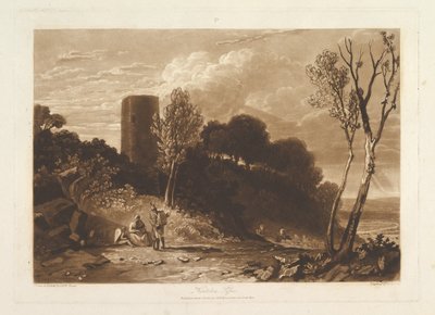 Winchelsea Sussex Liber Studiorum, część IX, tablica 42, 23 kwietnia 1812 r. autorstwa Joseph Mallord William Turner