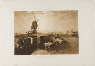 Wiatrak i zamek, tablica 27 z Liber Studiorum autorstwa Joseph Mallord William Turner