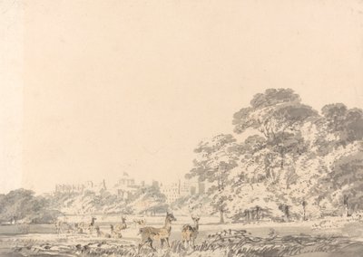 Zamek Windsor i park z jeleniem autorstwa Joseph Mallord William Turner
