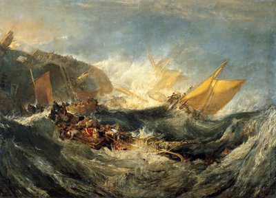 Wrak statku transportowego, ok. 1810 (olej na płótnie) autorstwa Joseph Mallord William Turner